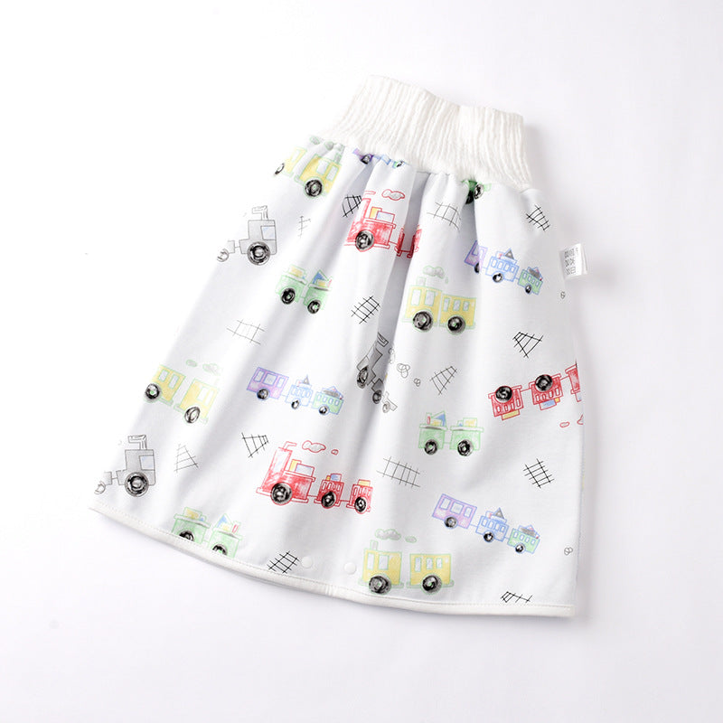 Jupe-couche bébé en coton et fibre de bambou