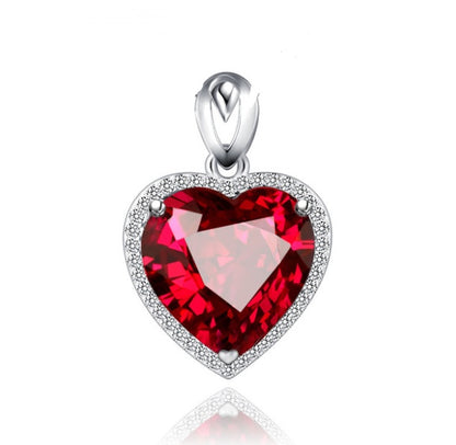 Pendentif Cœur Saphir
