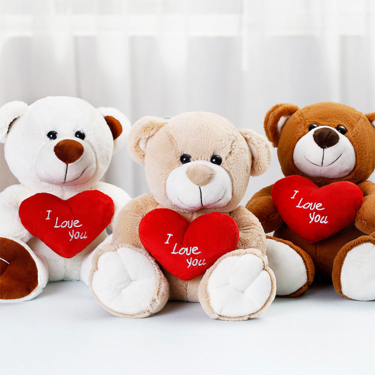Bonito oso de peluche de dibujos animados con pajarita