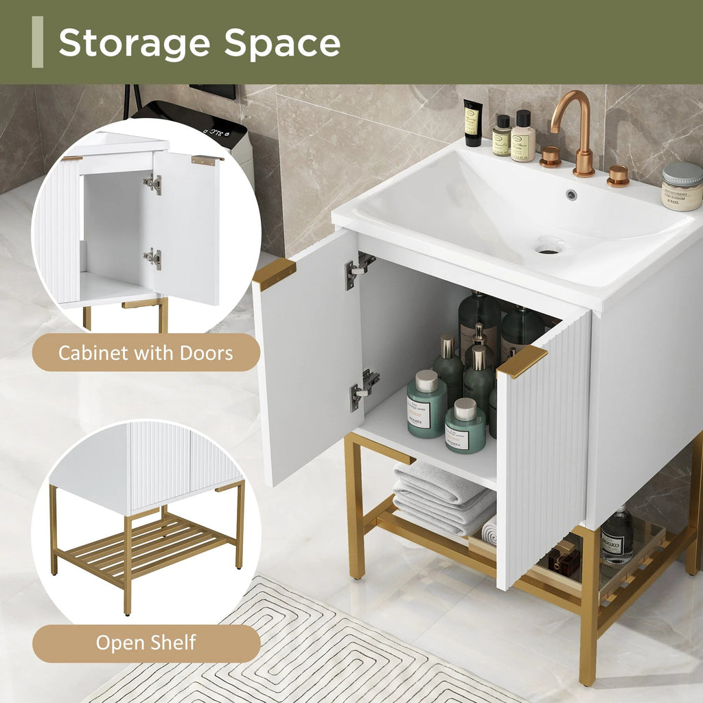 24" Bathroom Vanity with Sink by eprolo