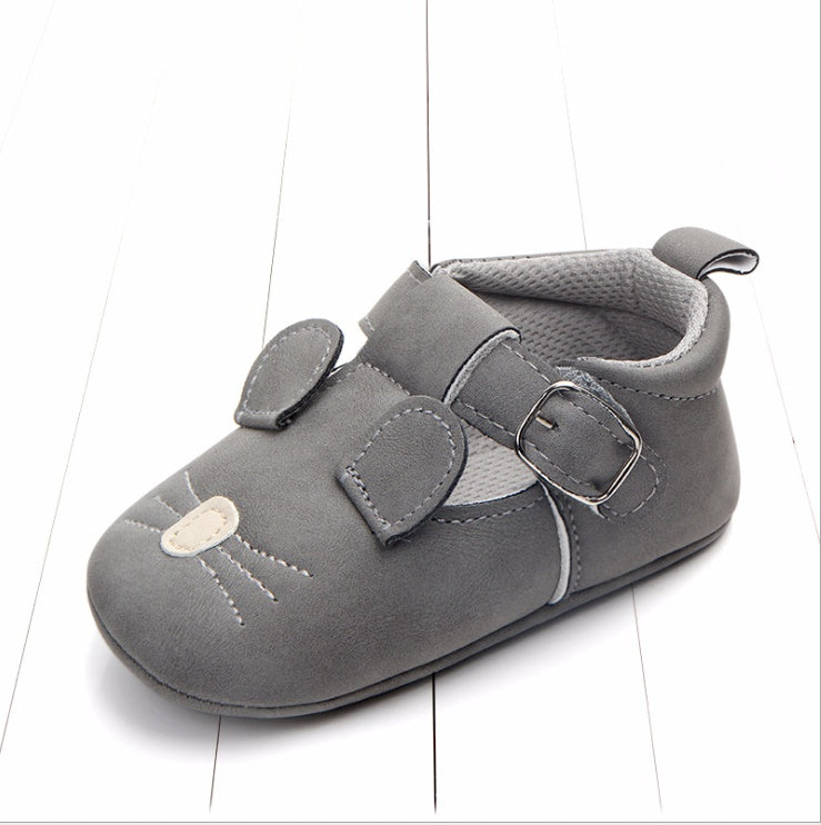 Chaussures bébé printemps automne dessin animé animal cuir mat antidérapant semelle souple chaussures bébé vente en gros 0884
