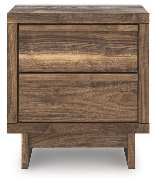 Chirason - Two Drawer Night Stand - Brown-1