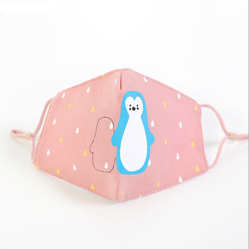 Masque facial en coton pour enfant, masque pour adulte