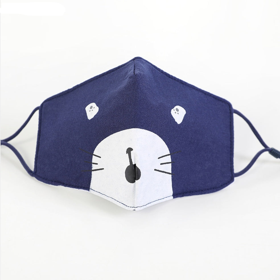Masque facial en coton pour enfant, masque pour adulte