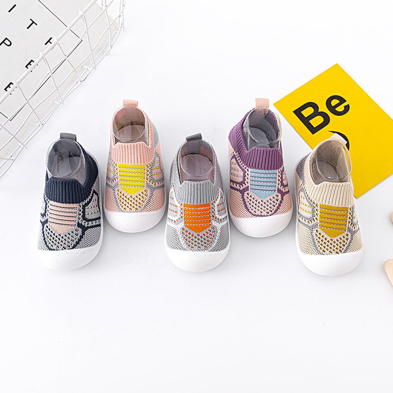 Chaussures de marche antidérapantes à semelle souple pour bébé