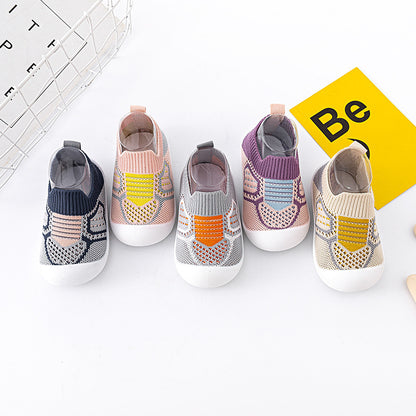 Chaussures de marche antidérapantes à semelle souple pour bébé