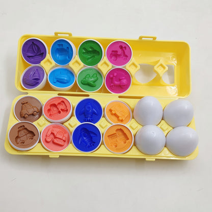 Jouet Éducatif Bébé Apprentissage Smart Egg Jeux Formes Tri Jouets Montessori pour Enfants