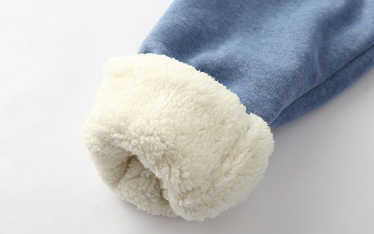 Pantalones de chándal acolchados de borreguito