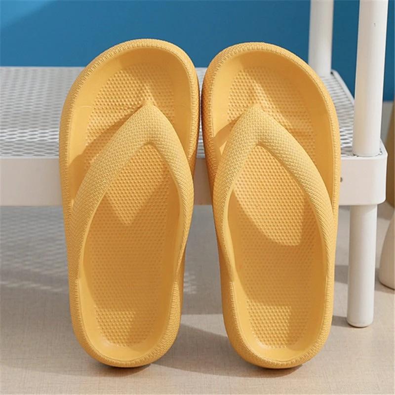 New style flip flops non-slip outdoor summer soft bottom bathroom couple outdoor sandals casual thick bottom sandals by eprolo