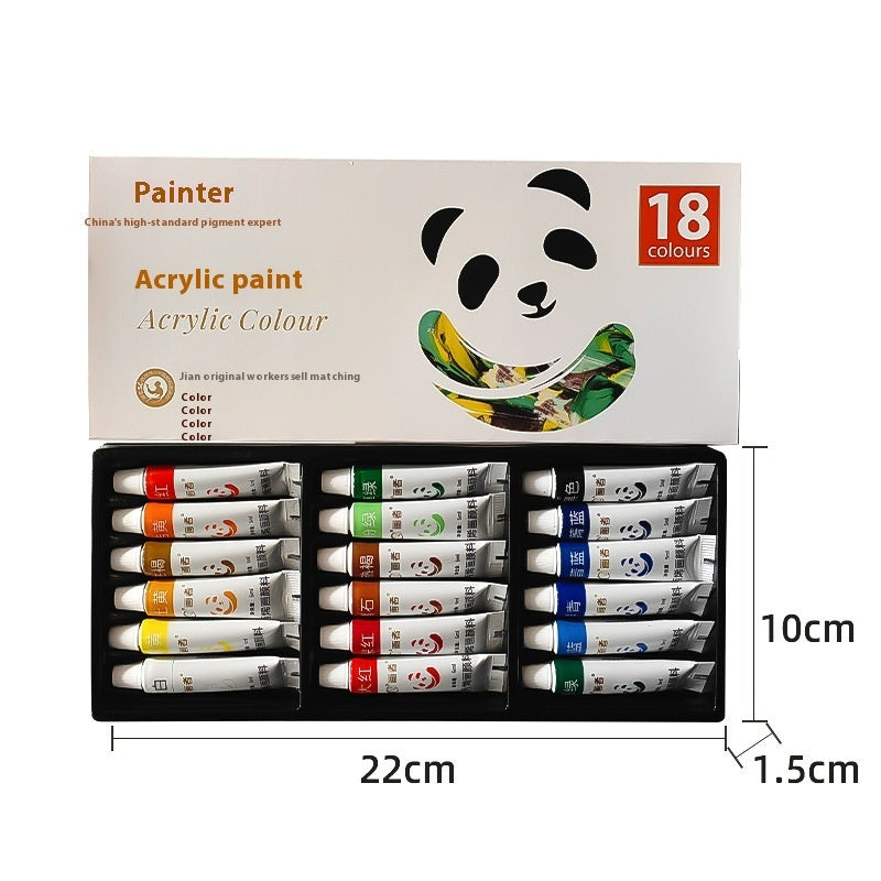 Kit de peinture au propylène 12 ml imperméable pour débutants Peinture pour enfants Peinture à l'huile de 12, 18, 24, 36 couleurs
