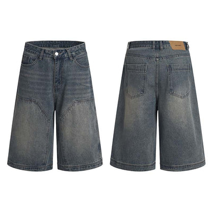 Vintage-inspired cropped denim