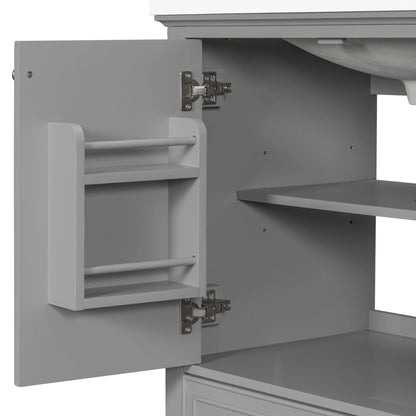 30inchgrey Bathroom Vanity with Sink by eprolo