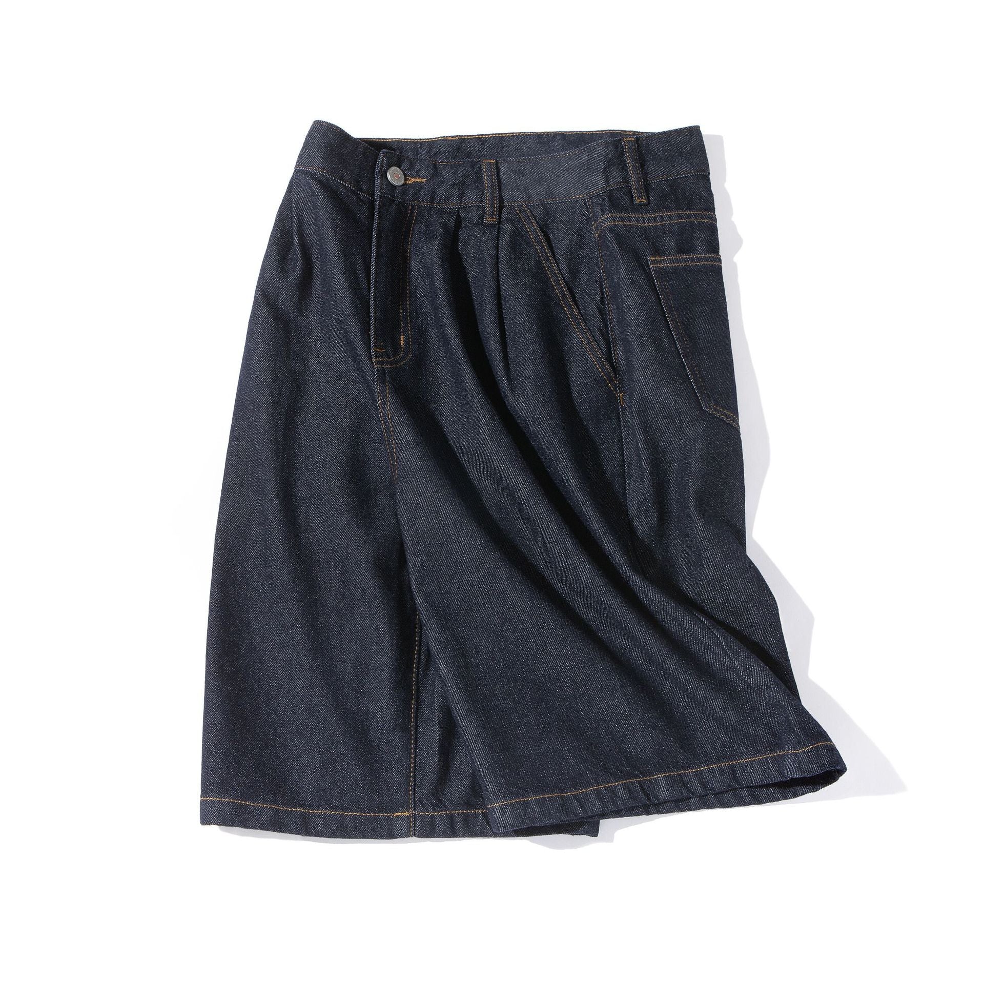 Pantalones vaqueros casuales holgados de mezclilla de cinco cuartos
