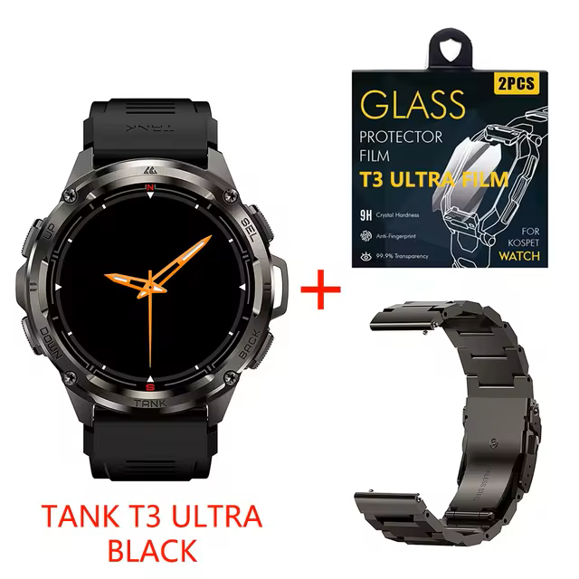Montre connectée GPS Ultra – Tracker d'activité numérique 470 mAh avec Bluetooth