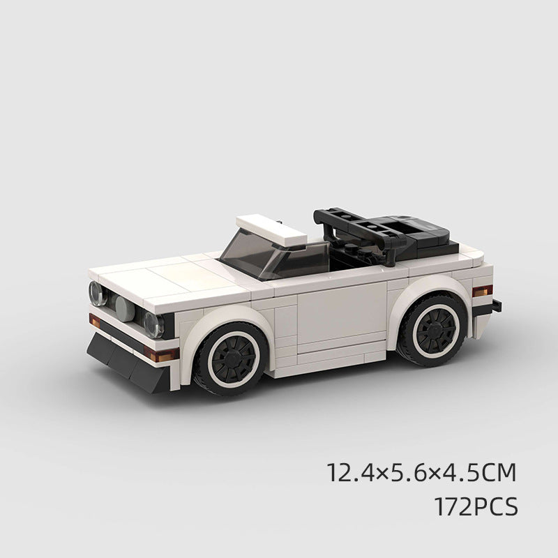 Jouets pour enfants Modèle de voiture Voiture de sport et petites briques de construction MOC Jouets éducatifs