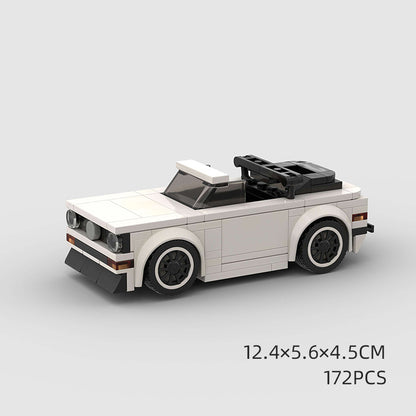 Jouets pour enfants Modèle de voiture Voiture de sport et petites briques de construction MOC Jouets éducatifs
