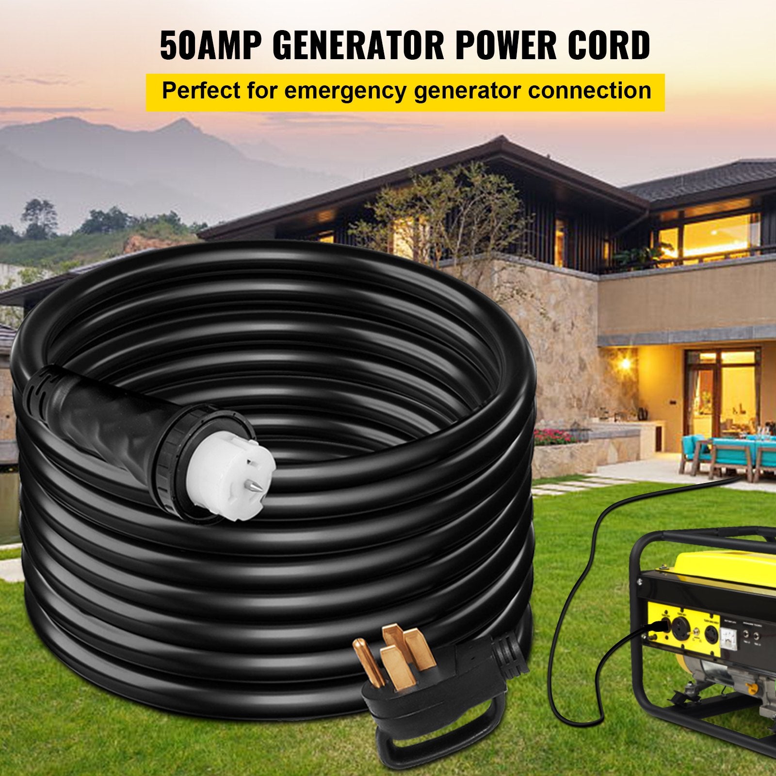 50AMP Generator Power Cord