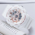 Montre Électronique Étudiant Double Affichage Sport Fashion Classique Noir Or Montre pour Adolescents Garçons et Filles