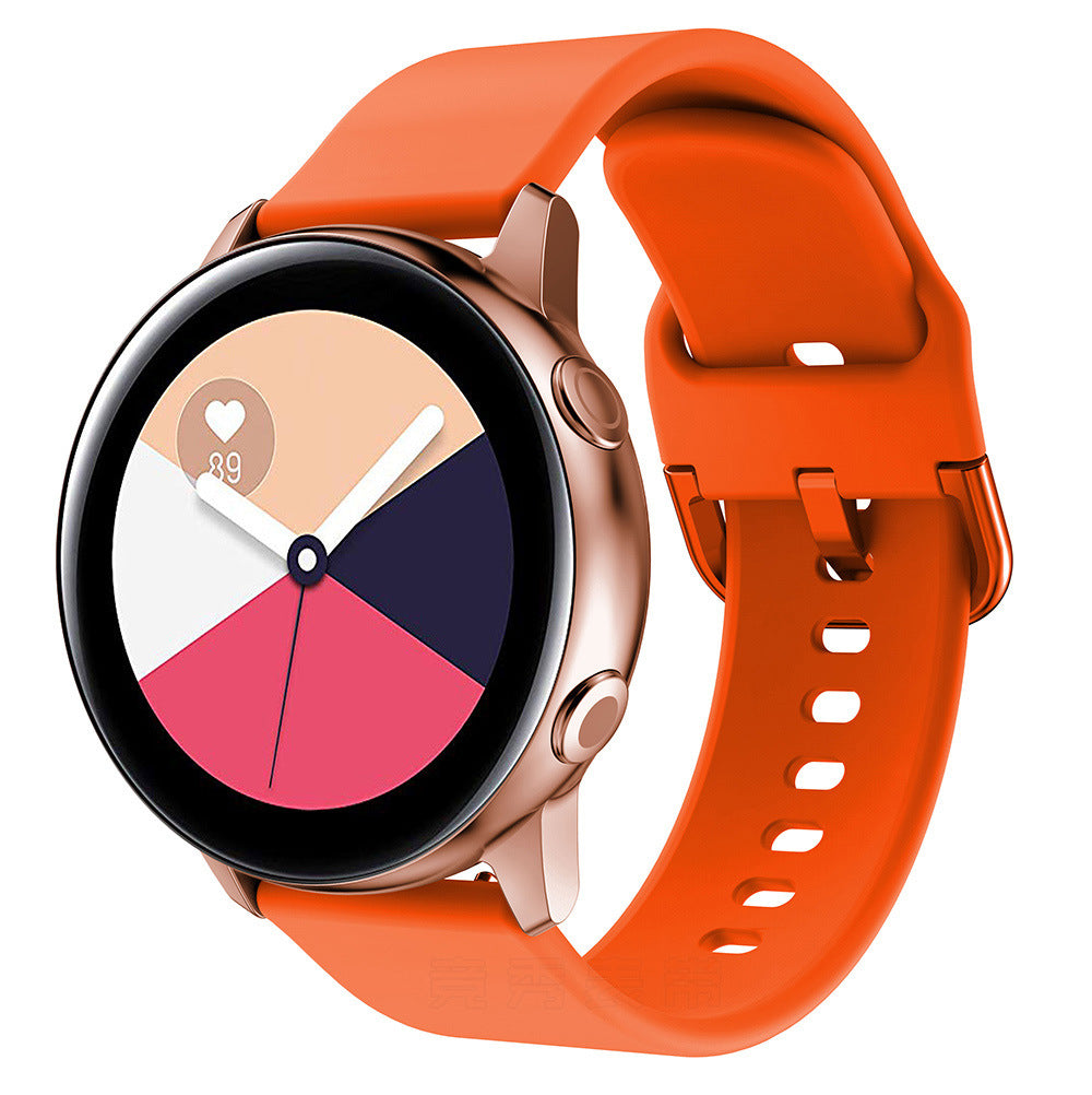 Bracelet universel en silicone 20 ou 22 mm pour montre connectée