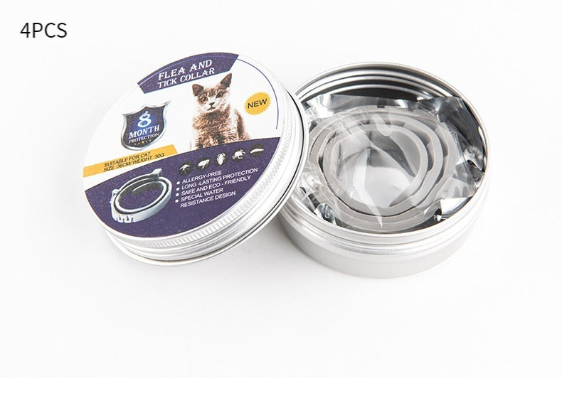 Collar antimosquitos para mascotas, ajustable, repelente de insectos para gatos y perros, suministros para mascotas