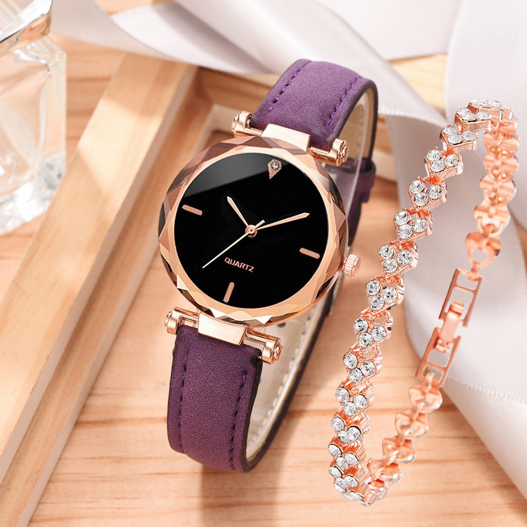 Reloj simple, reloj de correa, reloj de cuarzo, conjunto de pulsera