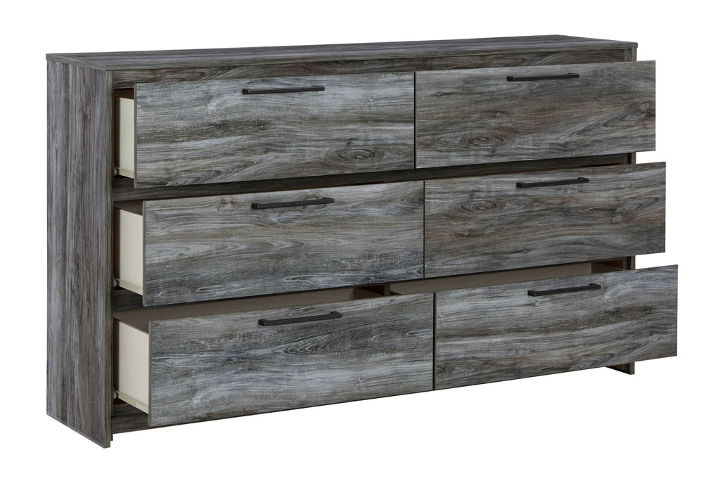Gray Six Drawer Baystorm Dresser High Storage Beachy Style Furniture-2