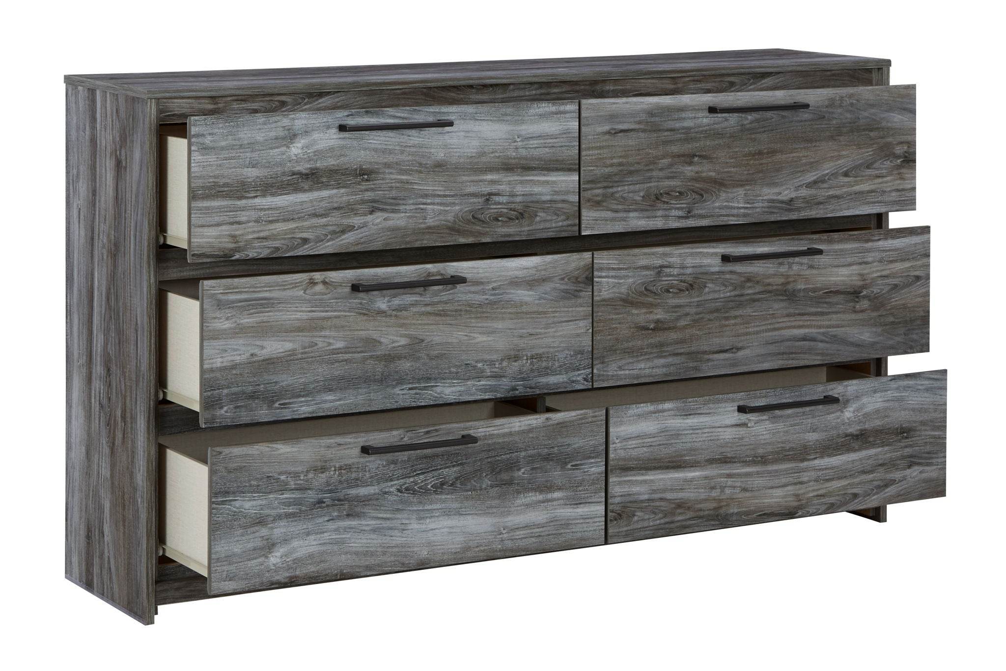 Gray Six Drawer Baystorm Dresser High Storage Beachy Style Furniture-2