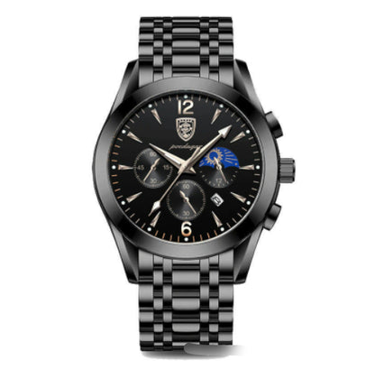 Montre à quartz étanche lumineuse pour homme avec bracelet