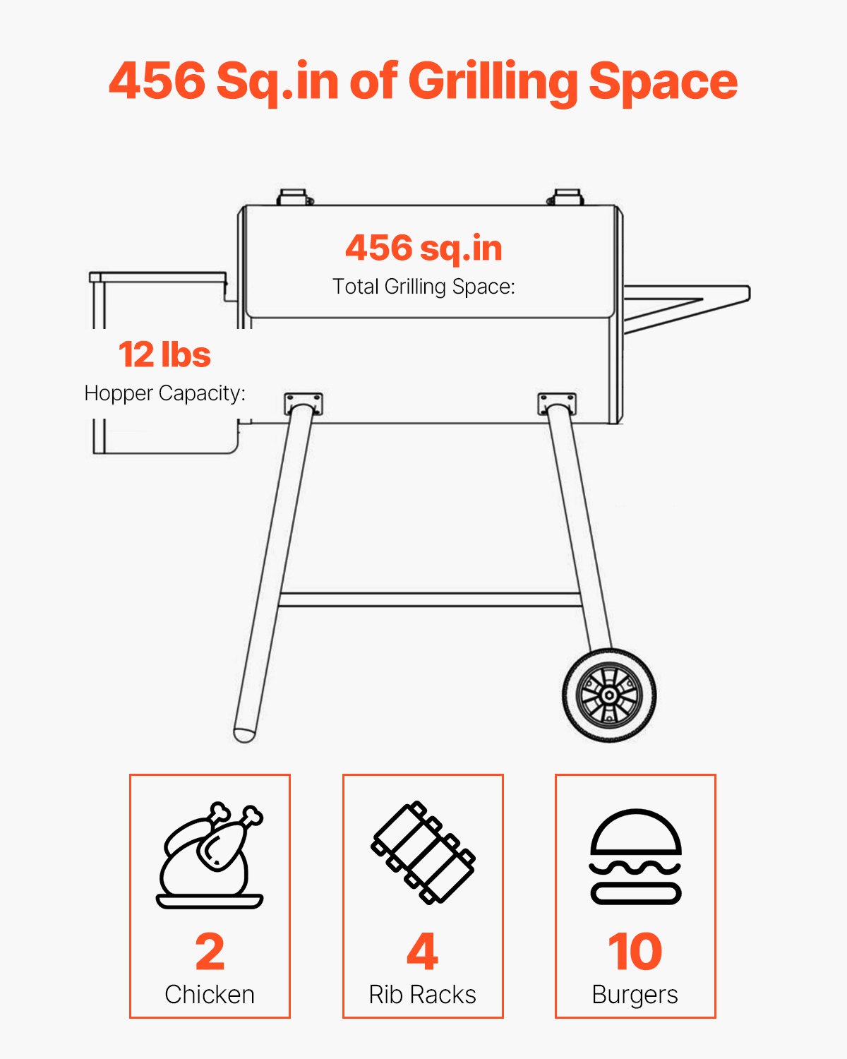 Parrilla de pellets de madera Ahumador Parrillas eléctricas para barbacoa al aire libre