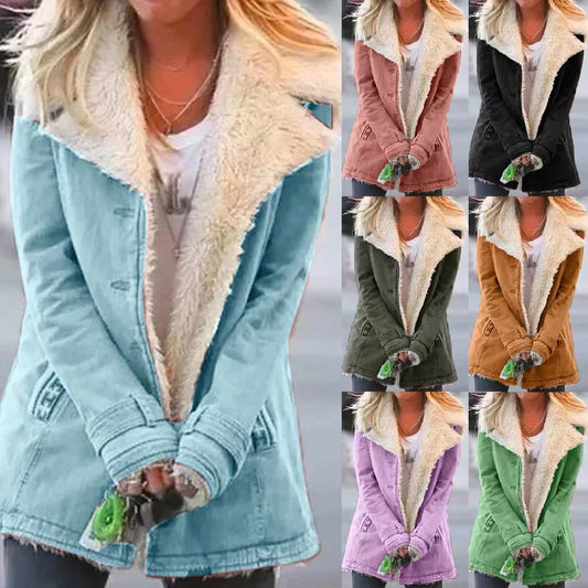Abrigos de invierno cálidos para mujer, nuevo estilo