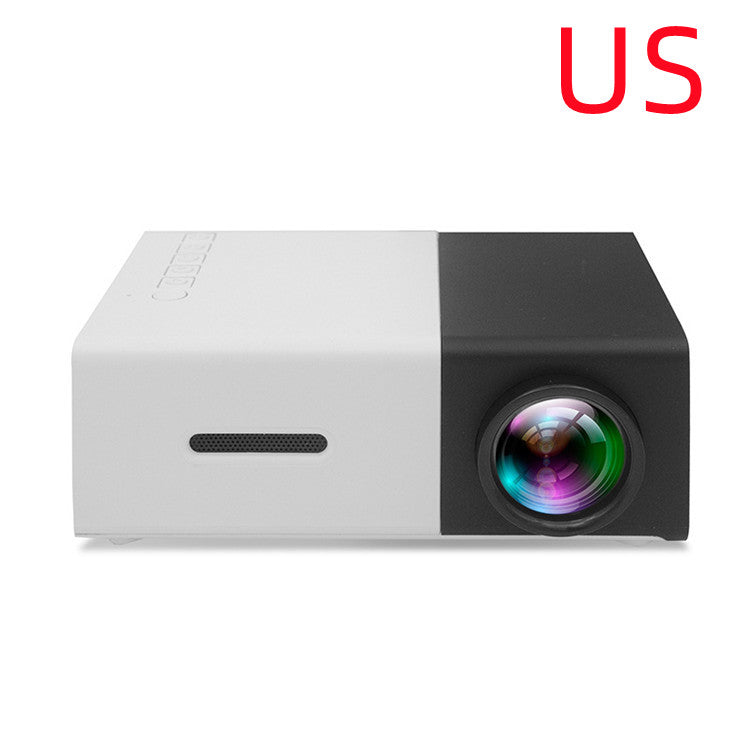 Proyector portátil 3D HD LED Cine en casa HDMI compatible con USB de audio Proyector YG300 Mini proyector