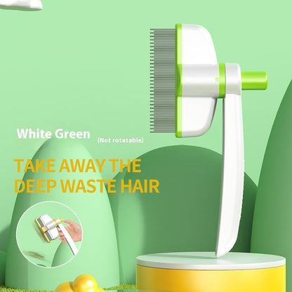 Peine para gatos, eliminación de nudos, pelo flotante, mágico, peine para perros y gatos de pelo largo, auto-limpiante, accesorios de aseo, cepillo para eliminar pulgas, productos para mascotas.