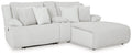 Top Tier - 3-Piece Reclining Sectional Sofa With Raf Chaise - Fabric - Alloy-0
