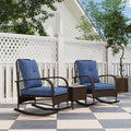 Sillón chaise longue de ratán, conjunto de muebles de patio de mimbre