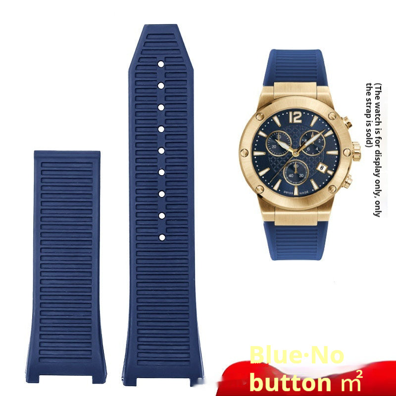 Montre de sport étanche en silicone concave noire pour hommes - Accessoires de montre