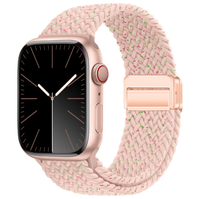 Bracelet tissé intégré à boucle magnétique