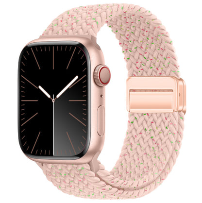 Bracelet tissé intégré à boucle magnétique