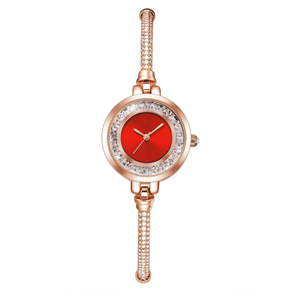 Montre bracelet femme à fines bretelles, strass, sables mouvants, petit cadran, montre bracelet réglable et rétractable