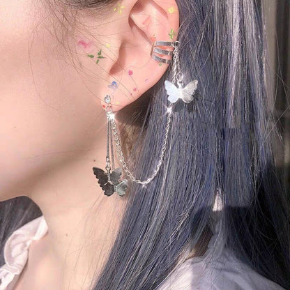 Boucles d'oreilles Papillon Tempérament Super Fée Vent Froid