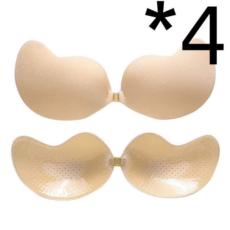 Sujetador Push Up Invisible Sujetador Sin Espalda Sin Tirantes Bralette Sin Costuras con Cierre Delantero Ropa Interior