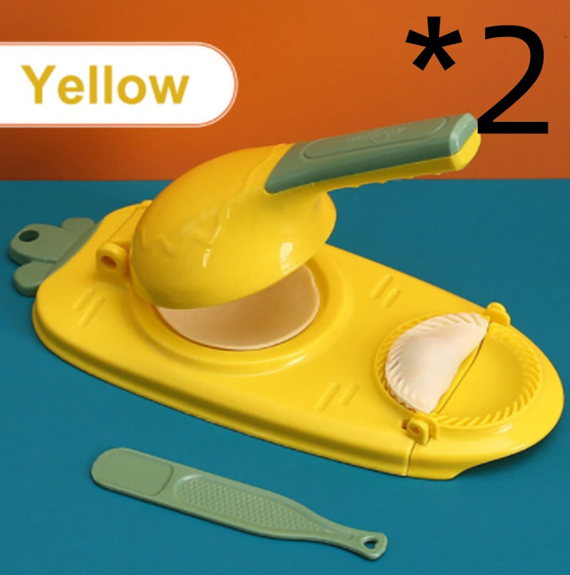 Nueva herramienta 2 en 1 para hacer dumplings de cocina, utensilio manual para hornear repostería
