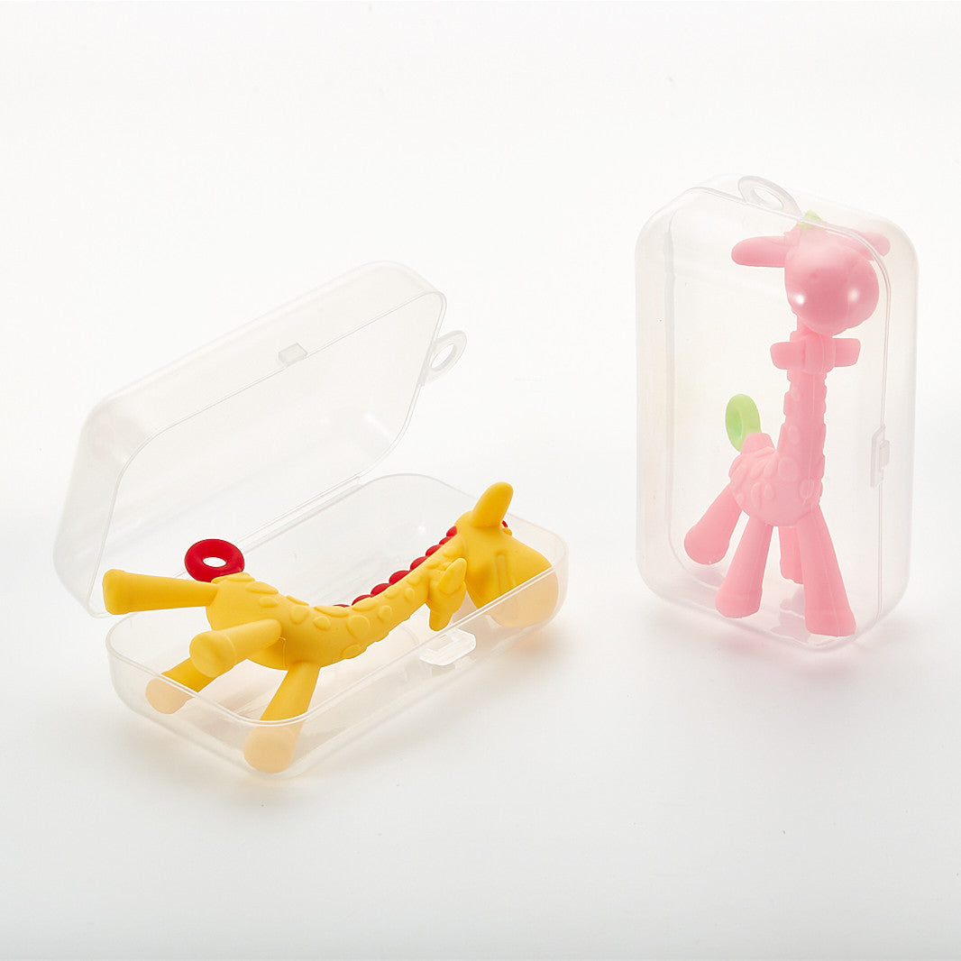 Jouet girafe pour bébé, anneau de dentition, bâton molaire