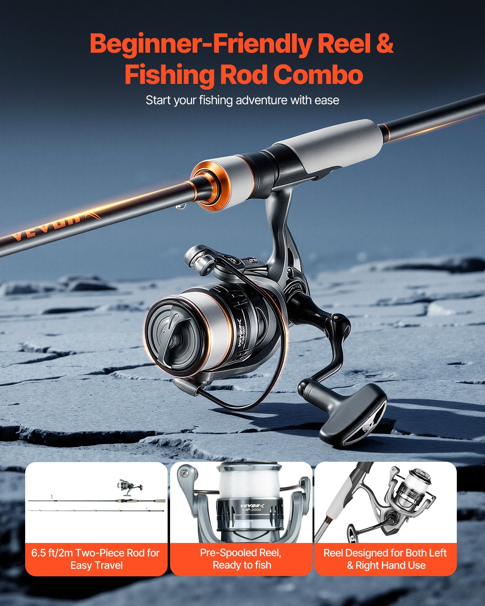 Rod And Fishing Reel Combo