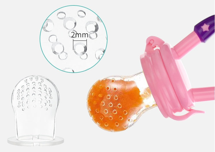 Nuevo chupete de silicona para bebé, encapsulado para calmar y auxiliar en la alimentación complementaria
