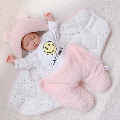 Saco de dormir tipo sobre para bebé recién nacido, manta de invierno para envolver