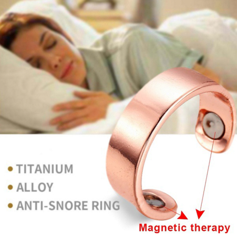 Anillo de acupresión antironquidos Tratamiento de reflexología antironquidos Apnea Dispositivo de ayuda para dormir Adelgazamiento Cuidado corporal