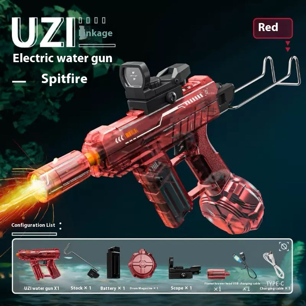 Nouveau pistolet à eau électrique Ice Mouse Ice Explosion, haute vitesse, tir continu, rechargement à liaison, grande capacité pour enfants