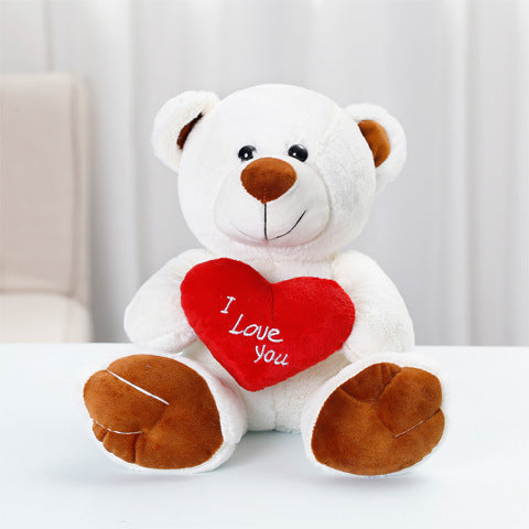 Bonito oso de peluche de dibujos animados con pajarita