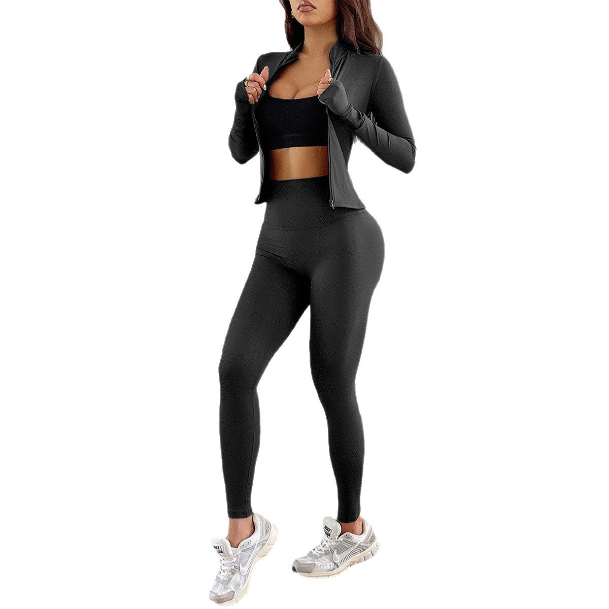 Top deportivo y pantalón de yoga para mujer