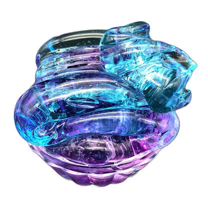 Slime boue de cristal multicolore dégradé, assorti aux couleurs
